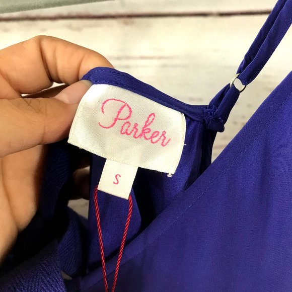 Parker NY Women's Blue Edie Romper NWT - Picture 9 of 11